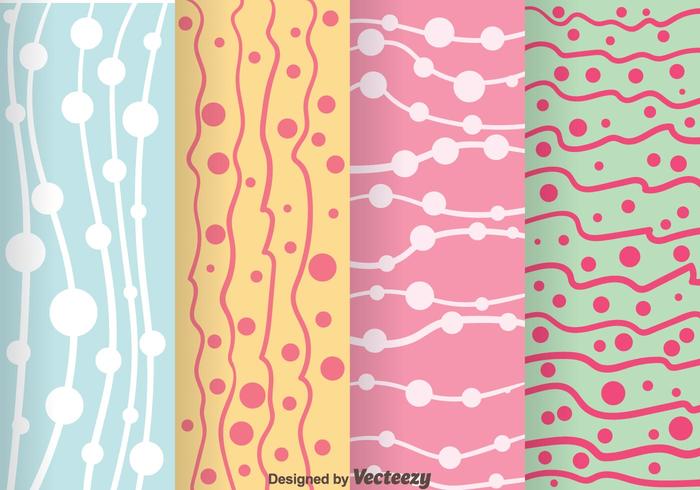 Colorful Wave Dot Pattern vector