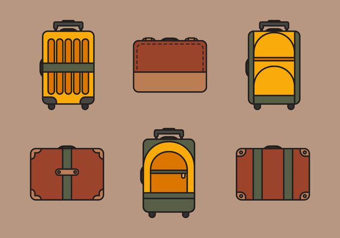 Conjunto de ilustración vectorial bolsa vector