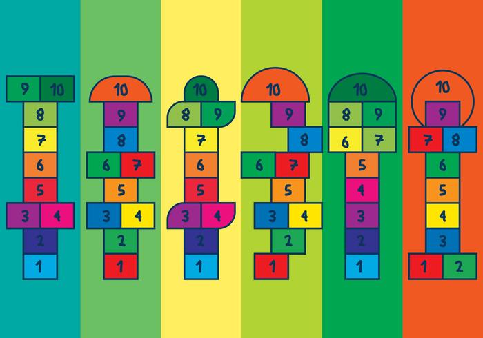 Hopscotch Vector