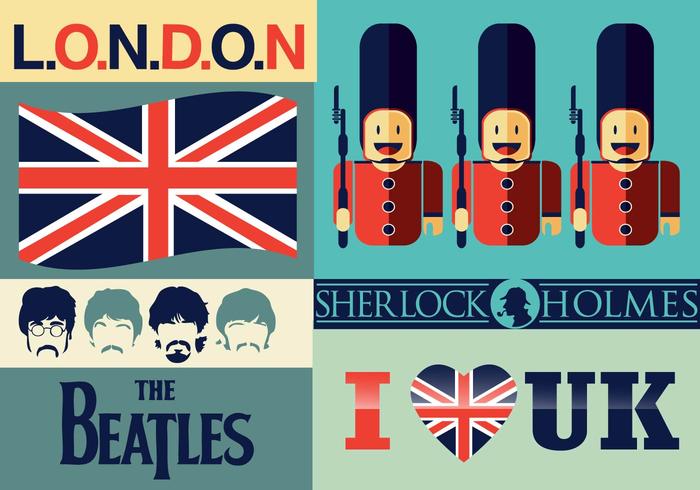 Me encanta UK vector Pack