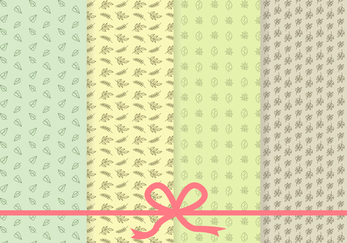 Free Leaves Pattern Vector