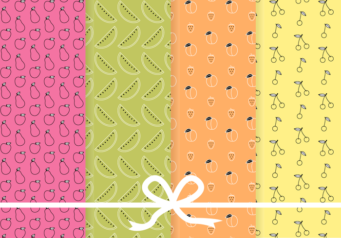 Free Fruit Pattern Vector Free Fruit Pattern Vector