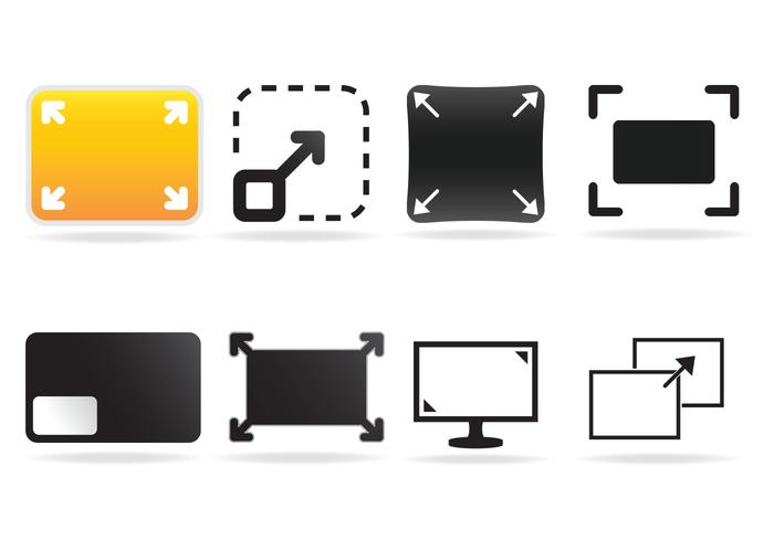 Libre de pantalla completa Icon Vector