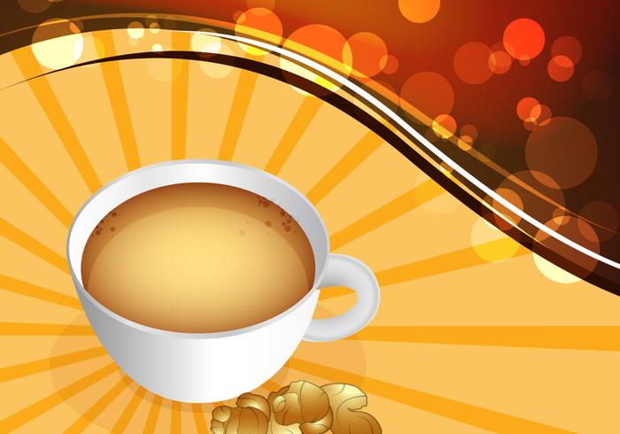 Ginger tea vector