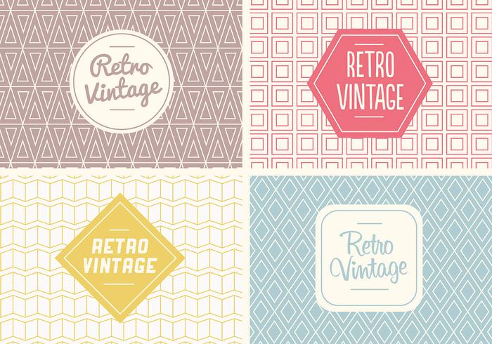 Patrón libre de Seamless Vintage Vector