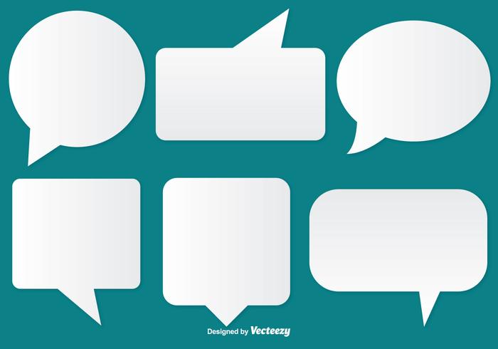 Speech Bubble Set vector