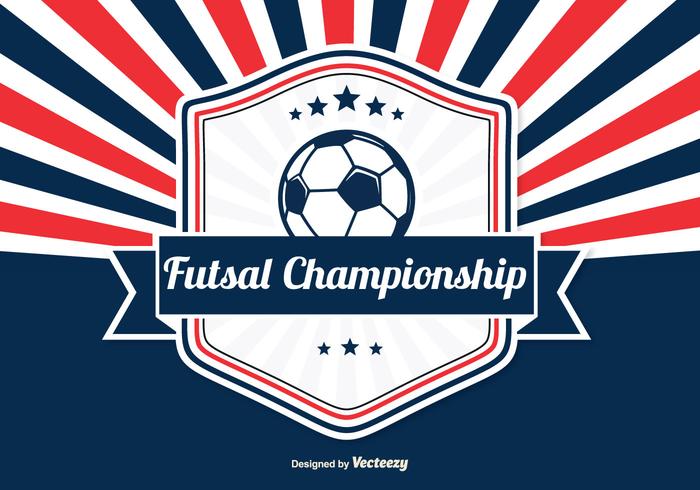 Futsal Championship Retro Illustration Futsal Championship Retro Illustration
