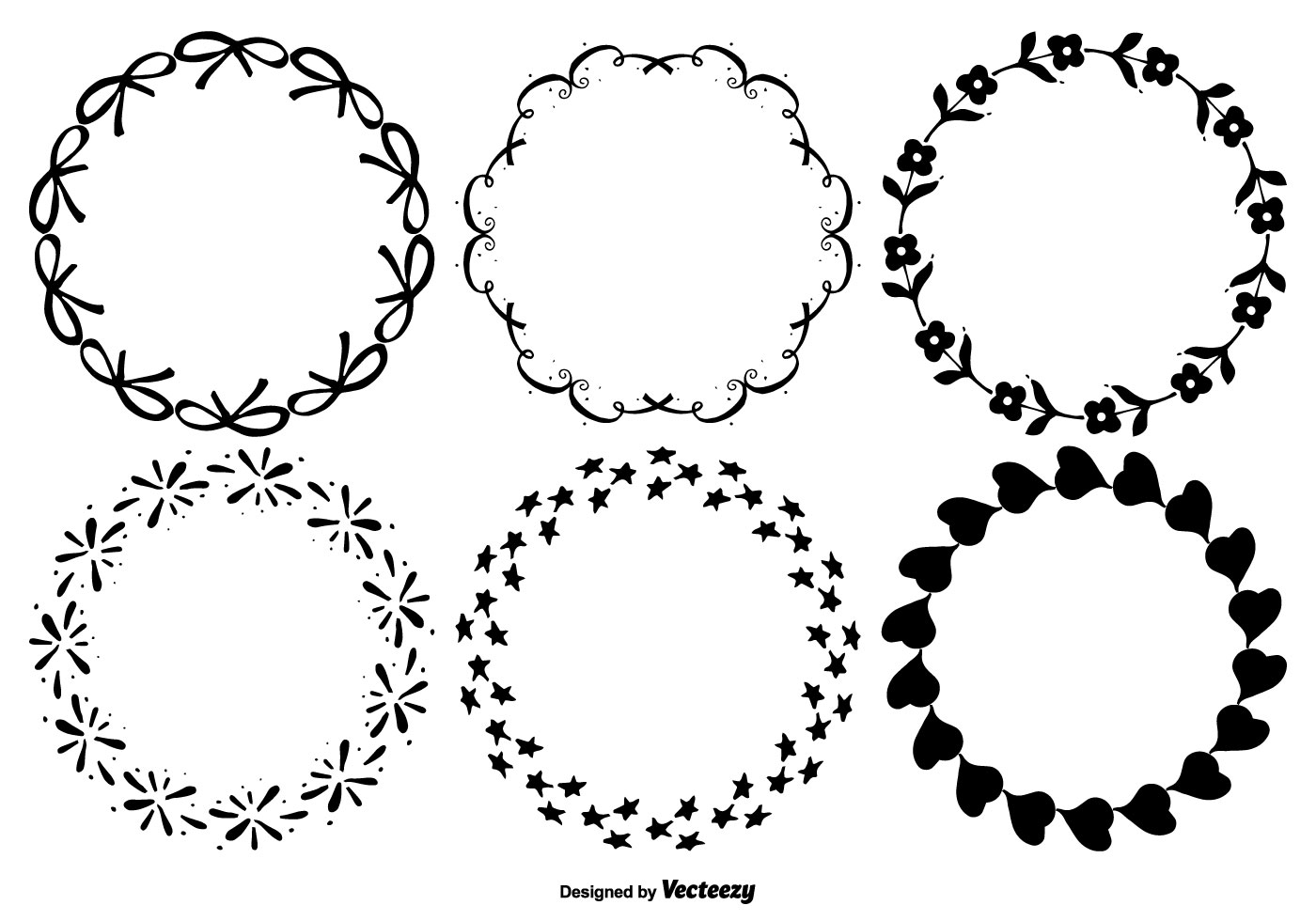 Download Cute Decorative Frame Set - Download Free Vector Art ...