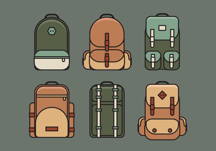 Vector Bag Illustration Set