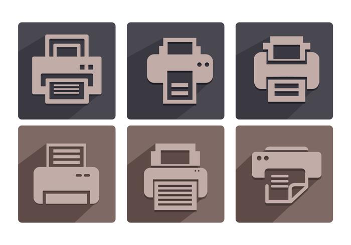 Vectores de iconos de fax