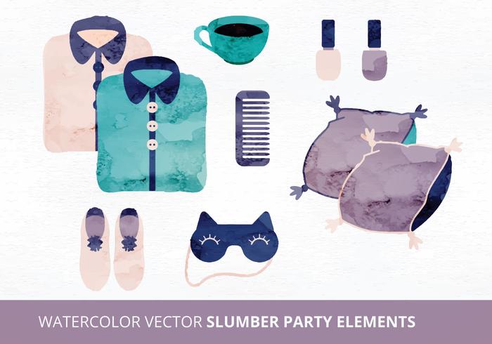 Slumber Party Vector Elements