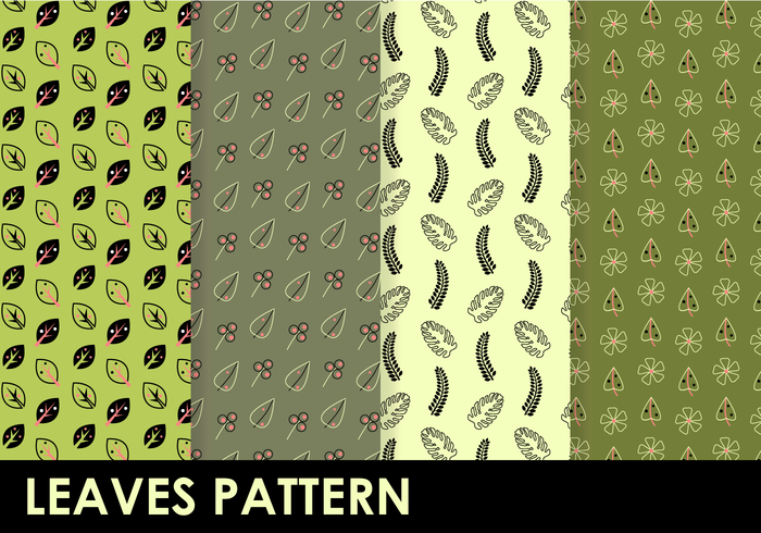 Free Leaves Pattern Vector Free Leaves Pattern Vector