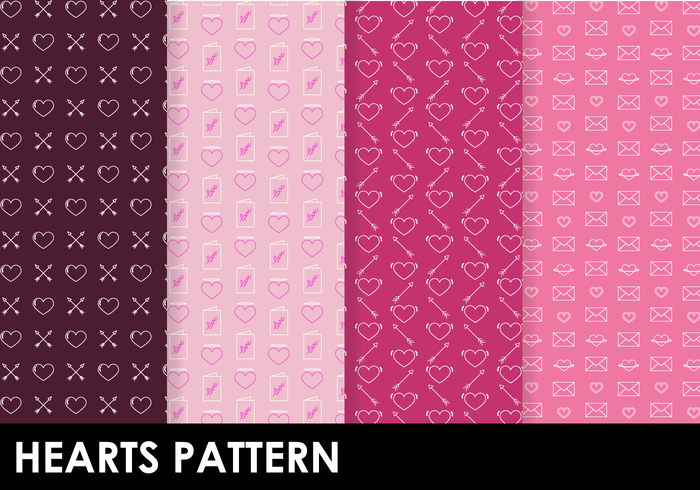 Free Hearts Pattern Vector