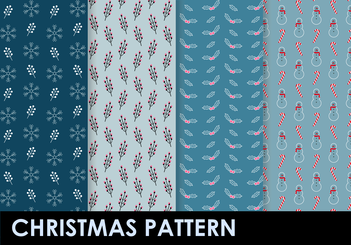 Download Free Christmas Pattern Vector - Download Free Vector Art ...