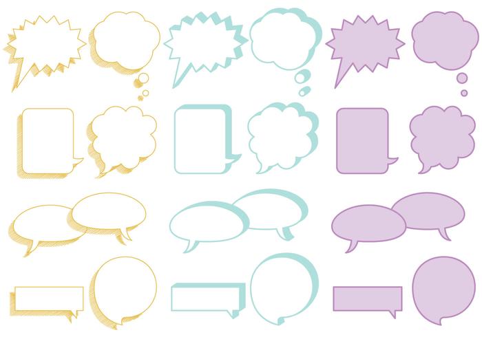 Callout Text Bubbles vector