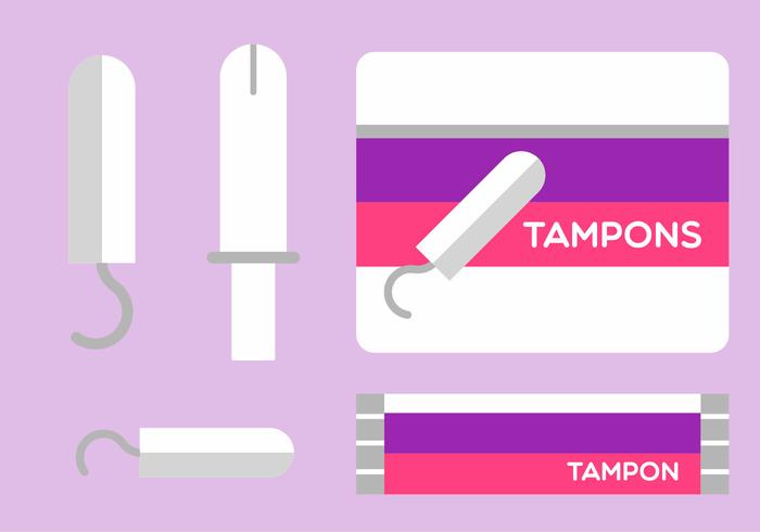 Vector libre del tampón del estilo plano