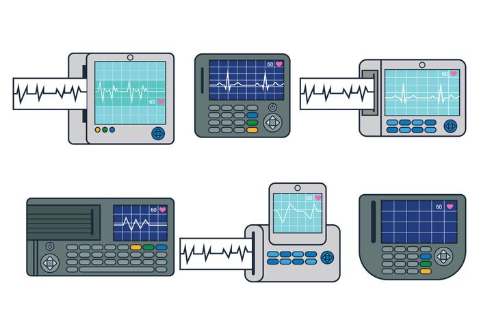 EKG Machine Vector