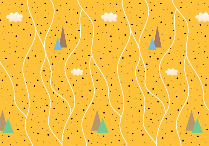 Abstract Mountain Pattern Vector