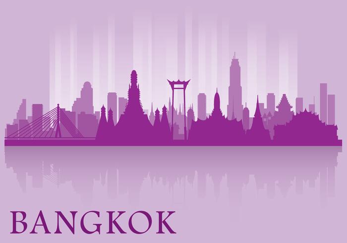 Horizonte de bangkok vector