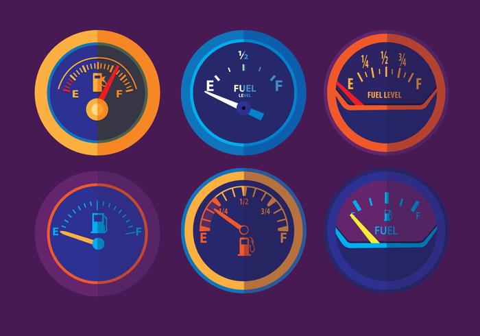Fuel Gauge Vectors Fuel Gauge Vectors