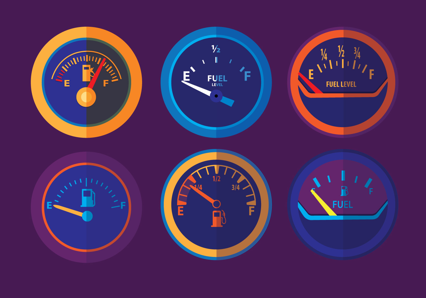 Fuel Gauge Vectors 100330 Vector Art at Vecteezy