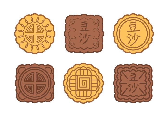 Moon Cake Vector