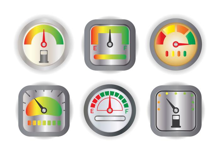 Vector de indicador de combustible