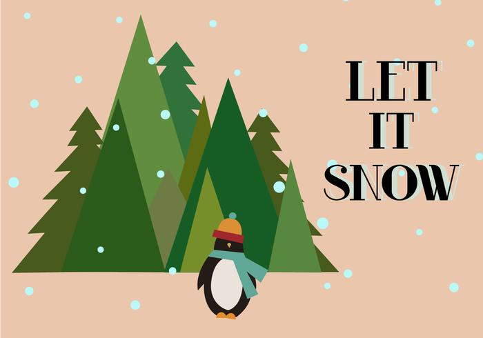 Gratis Let It Snow Vector