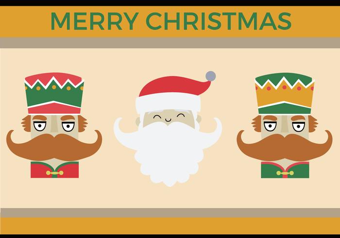 Nutcracker Santa Vector