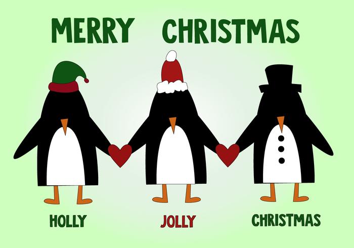 Free Penguin Christmas Vector Free Penguin Christmas Vector