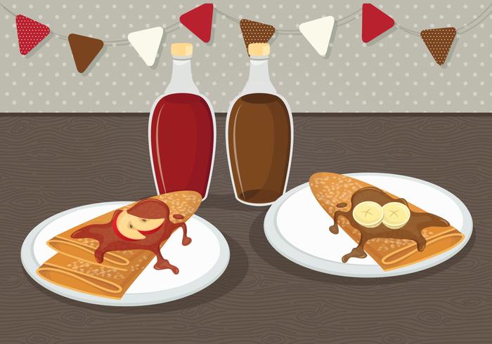 Crepes Ilustración vectorial vector