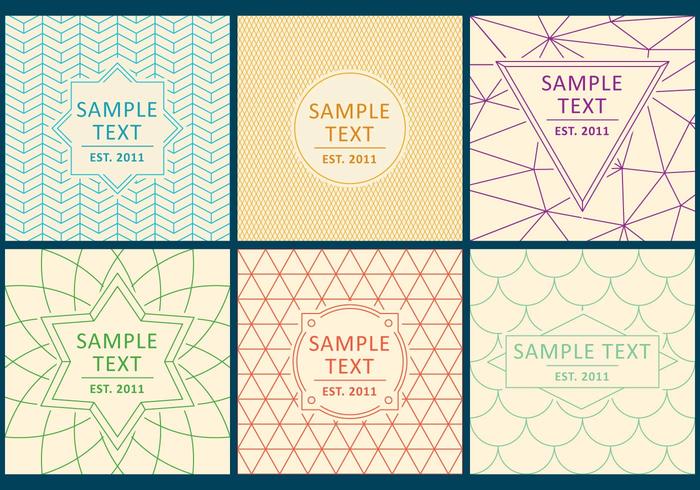 Line Logo Backgrounds vector