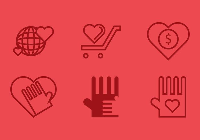 Free Donate Icons 3 vector