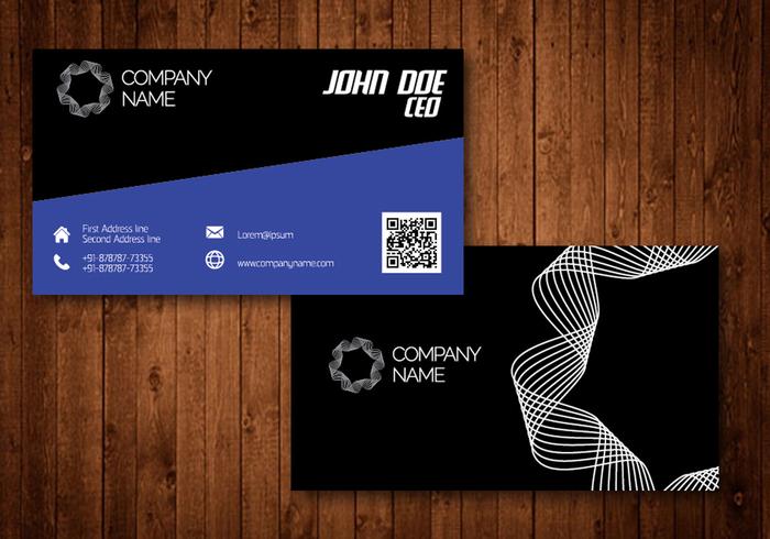 Spiral Creative Business Card vector