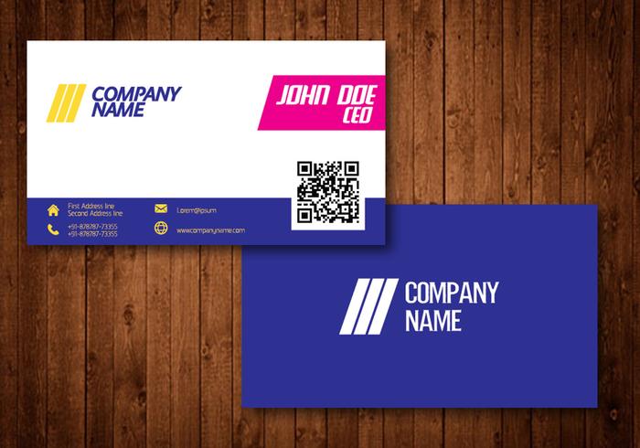 Bright Creative Business Card vector