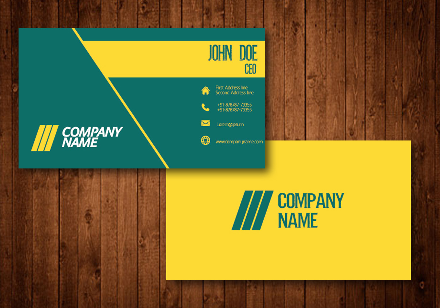 Creative Business Card 100476 Vector Art at Vecteezy