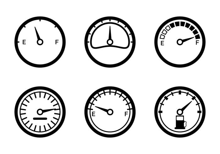 Vector de indicador de combustible