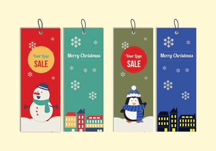 Christmas Tags vector