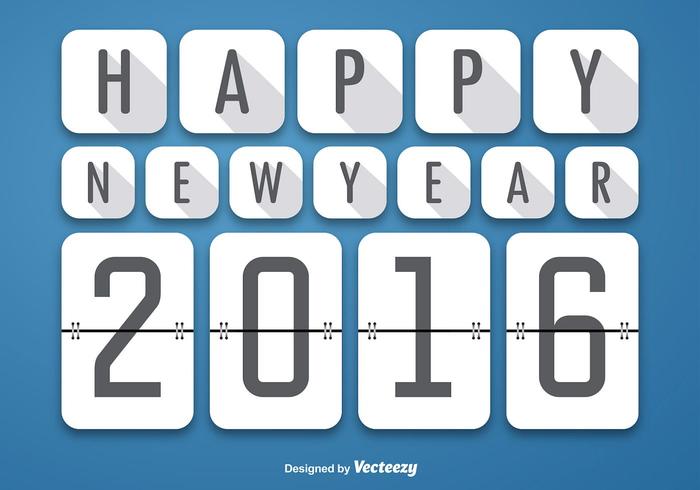 Happy 2016 background vector