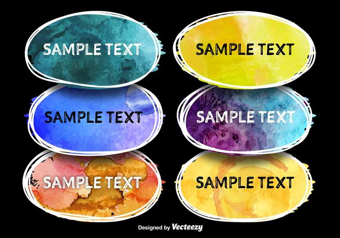 Watercolored Frames vector