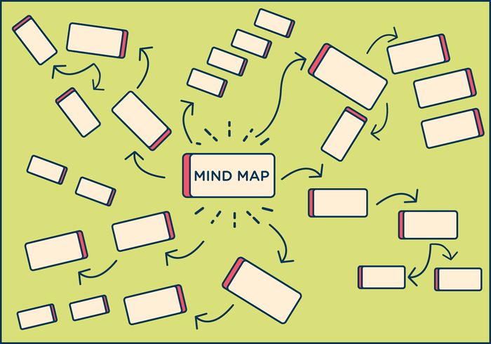 VECTOR LIBRE DEL ELEMENTO DEL MAPA DE LA MENTE