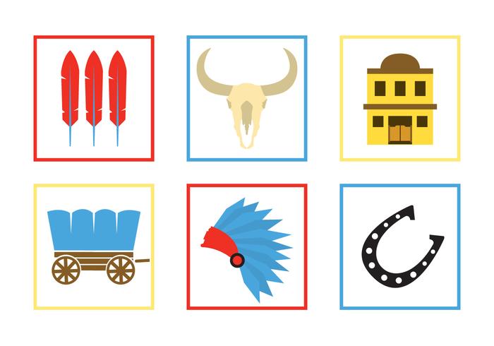 Wild West Vector Icons Wild West Vector Icons