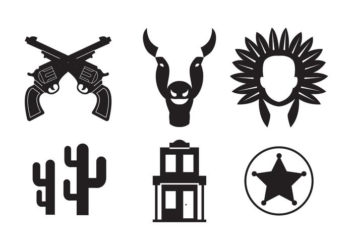Wild West Vector Icons - Download Free Vector Art, Stock ...