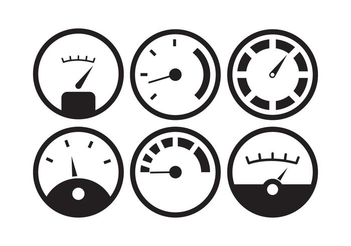 Vector conjunto de indicador de combustible