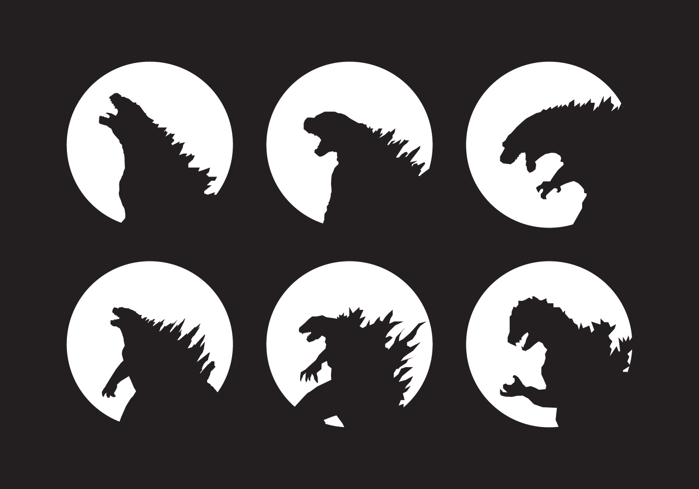 Godzilla Vectors - Download Free Vector Art, Stock Graphics & Images