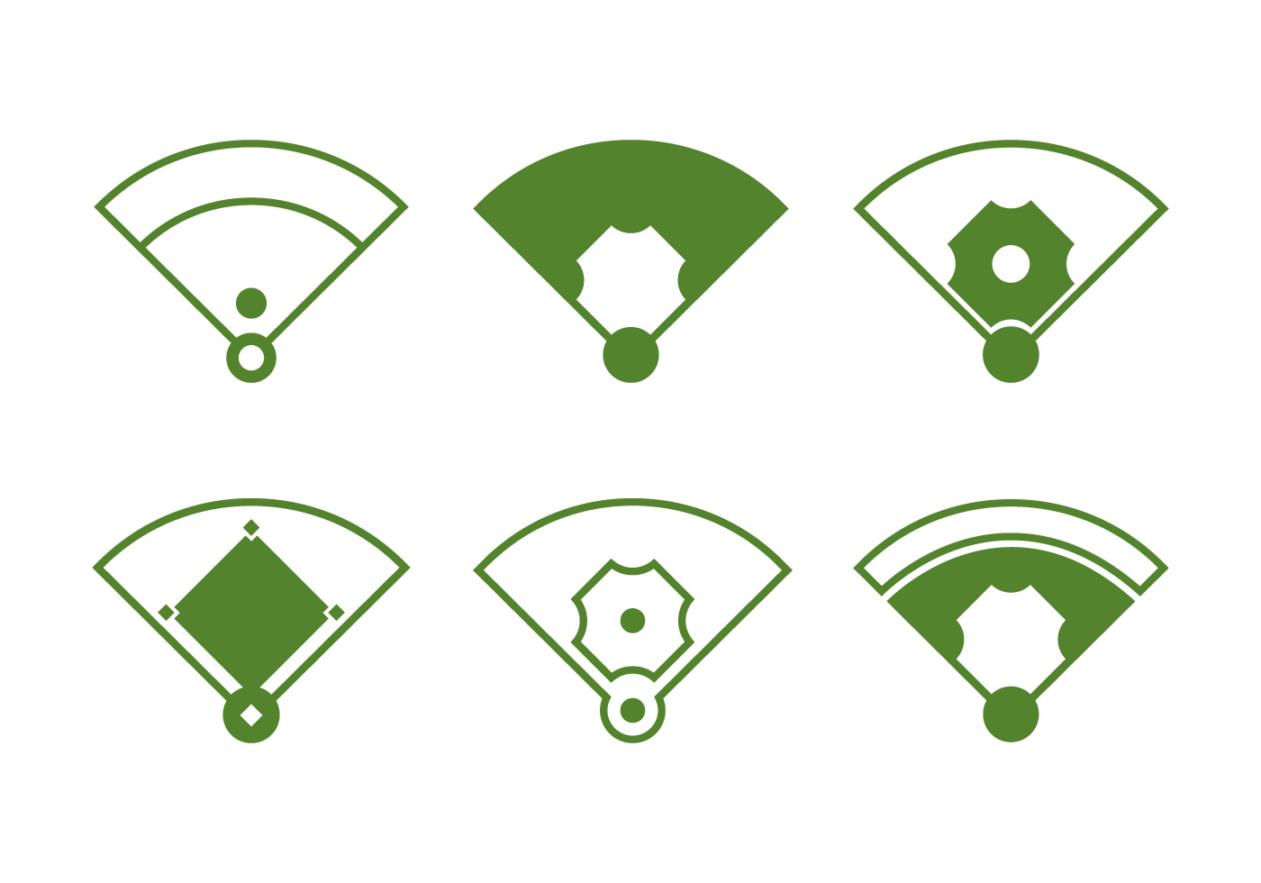 Download the Baseball Diamond 100636 royalty-free Vector from Vecteezy for ...