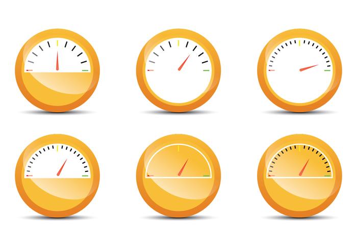 Indicador de combustible naranja vector