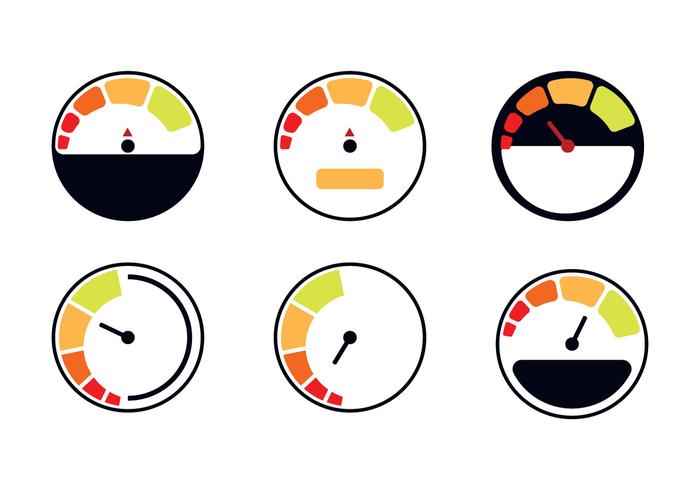 Medidor de combustible simple vector