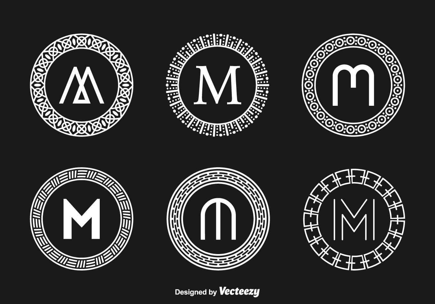 Download Free Abstract Monograms Vector 100675 Vector Art at Vecteezy