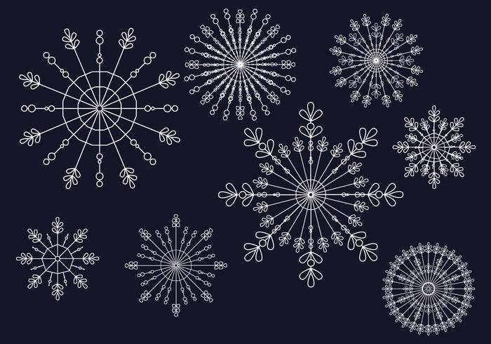 Snowflakes Vector Illustration Snowflakes Vector Illustration